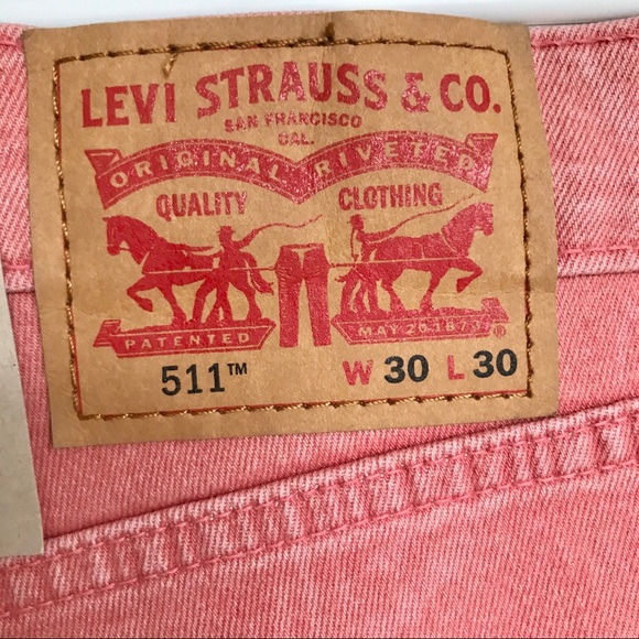 LEVI’S 511 Slim Men’s Stretch Salmon Jeans - Picture 8 of 12